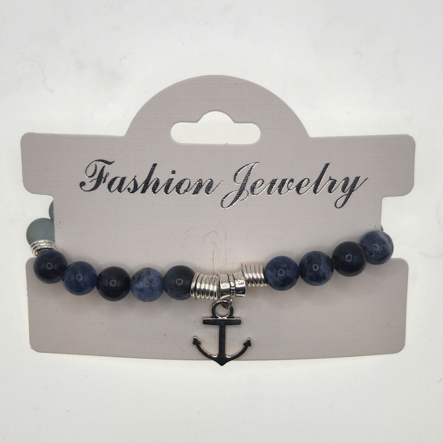 Anchor beaded bracelet
