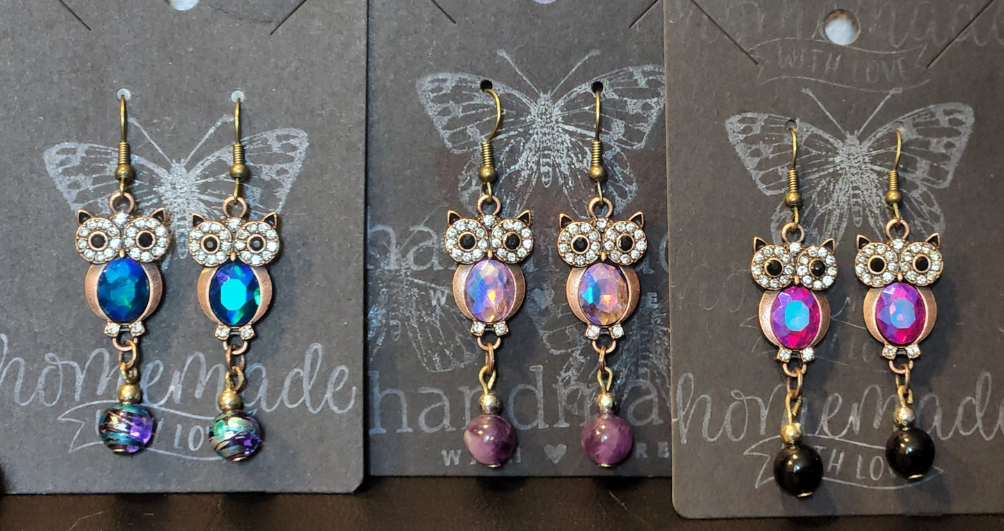 Owl Dangle Earrings